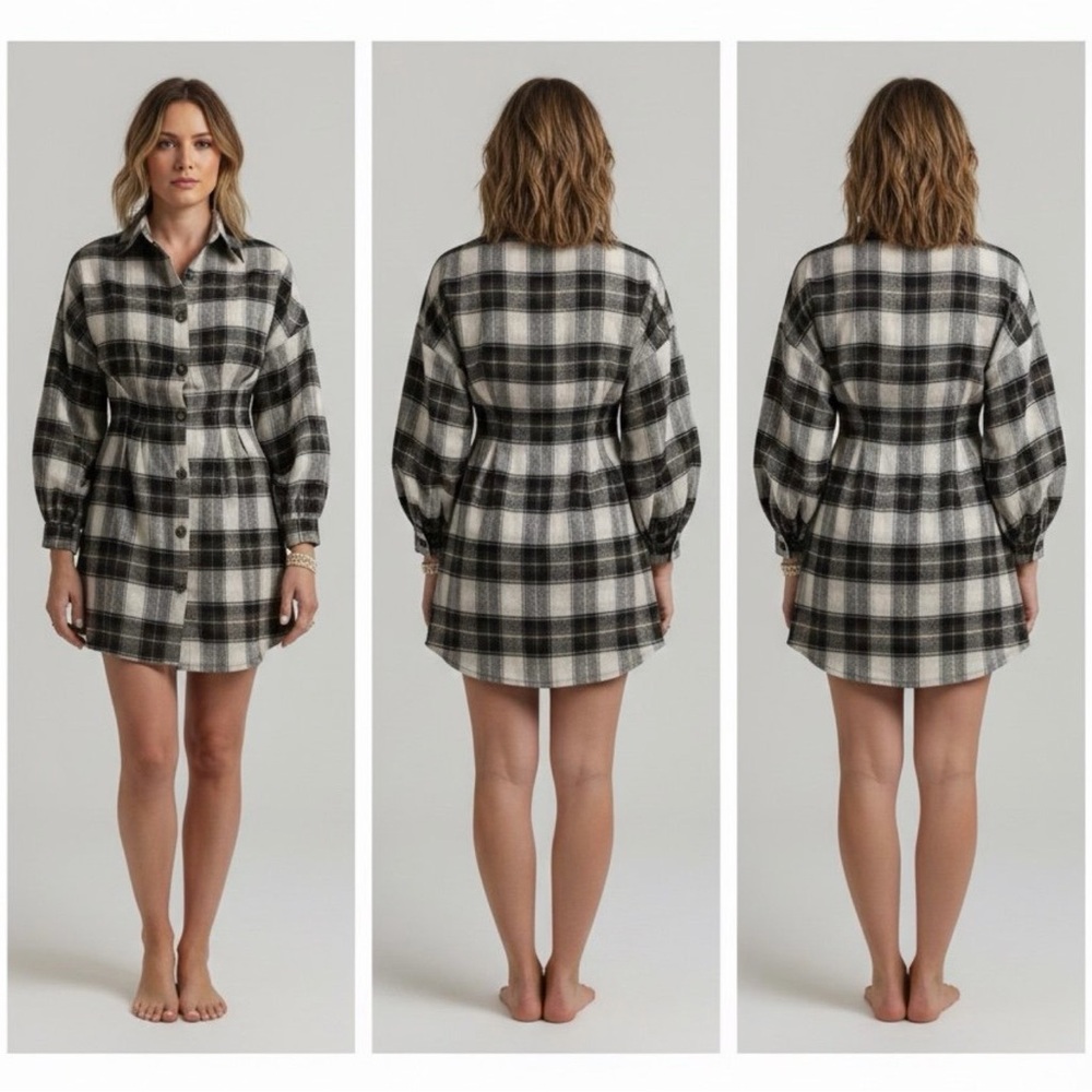 Plaid Button-Up Sleep Shirt